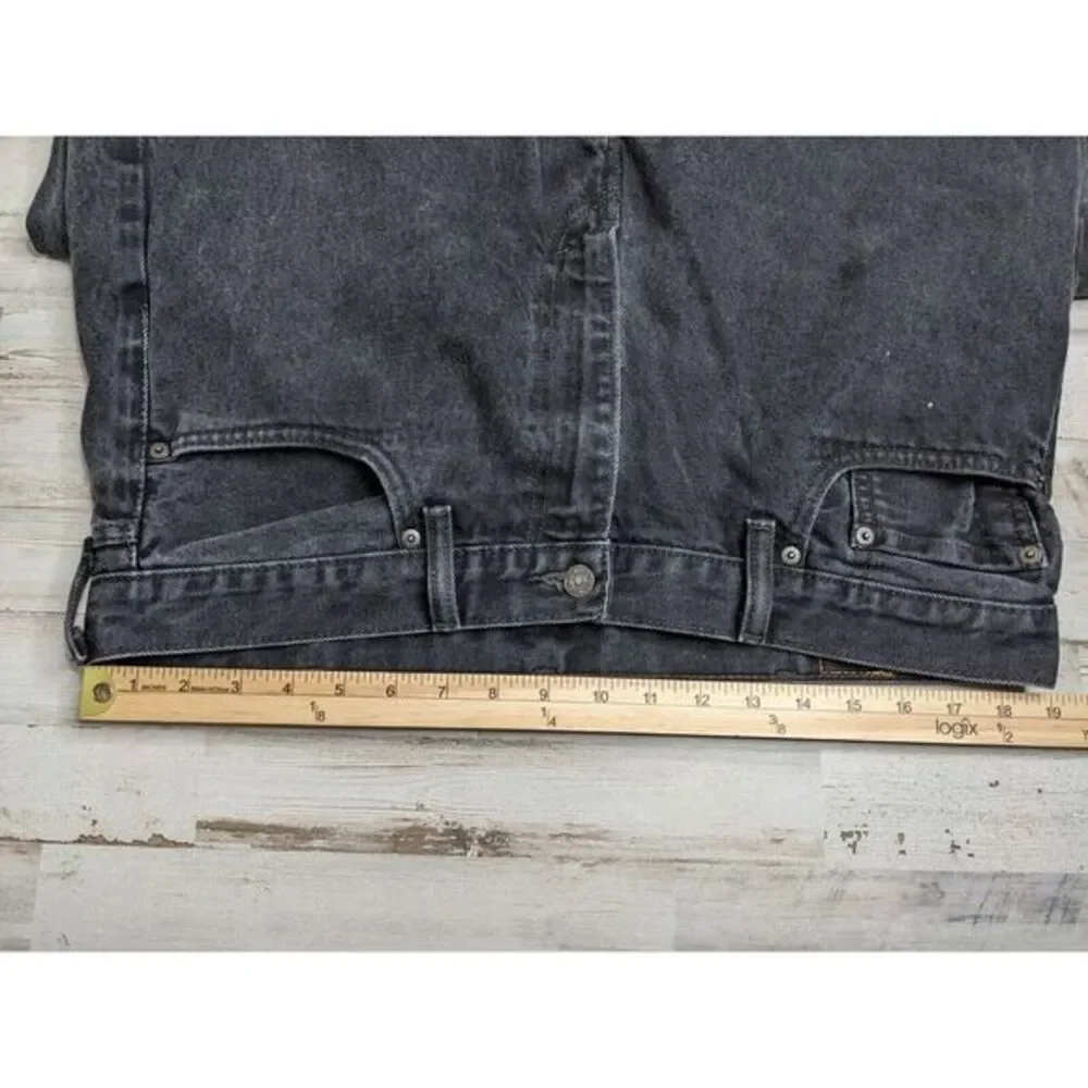 Levis 505 Jeans Mens 38 Regular Black Straight 100% Cotton Denim 38x33 (38x32)‎